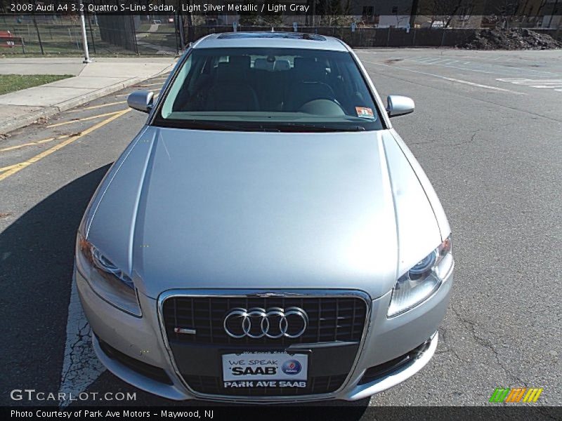 Light Silver Metallic / Light Gray 2008 Audi A4 3.2 Quattro S-Line Sedan