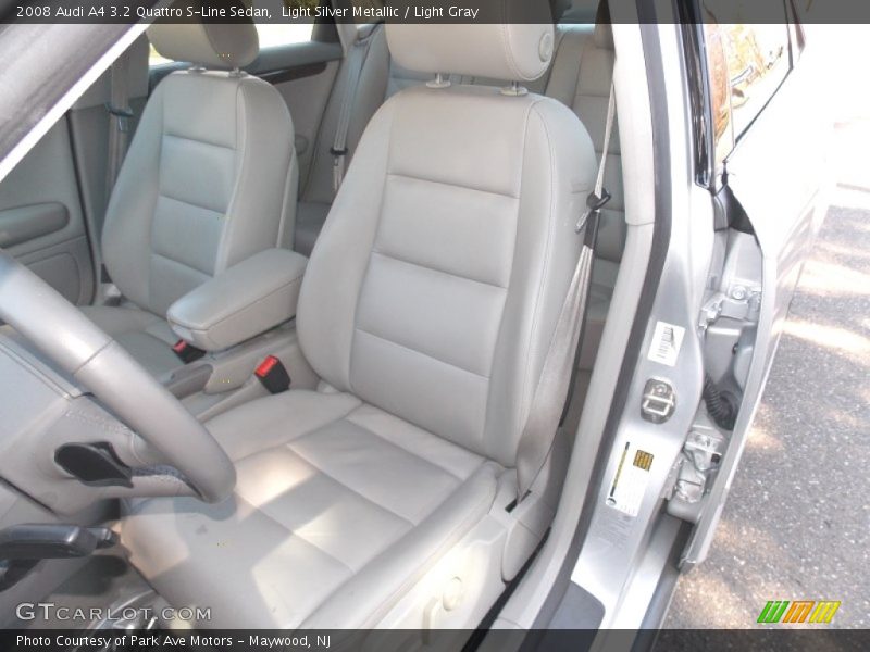 Light Silver Metallic / Light Gray 2008 Audi A4 3.2 Quattro S-Line Sedan