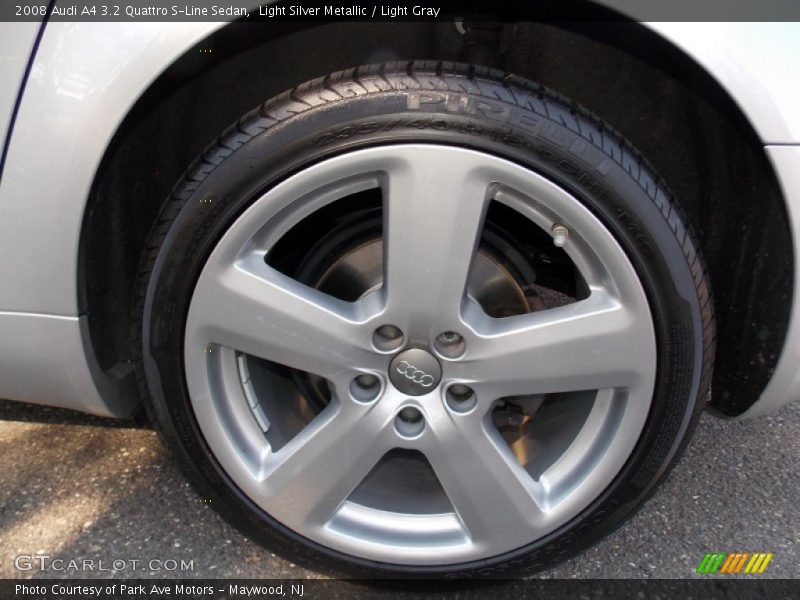 Light Silver Metallic / Light Gray 2008 Audi A4 3.2 Quattro S-Line Sedan