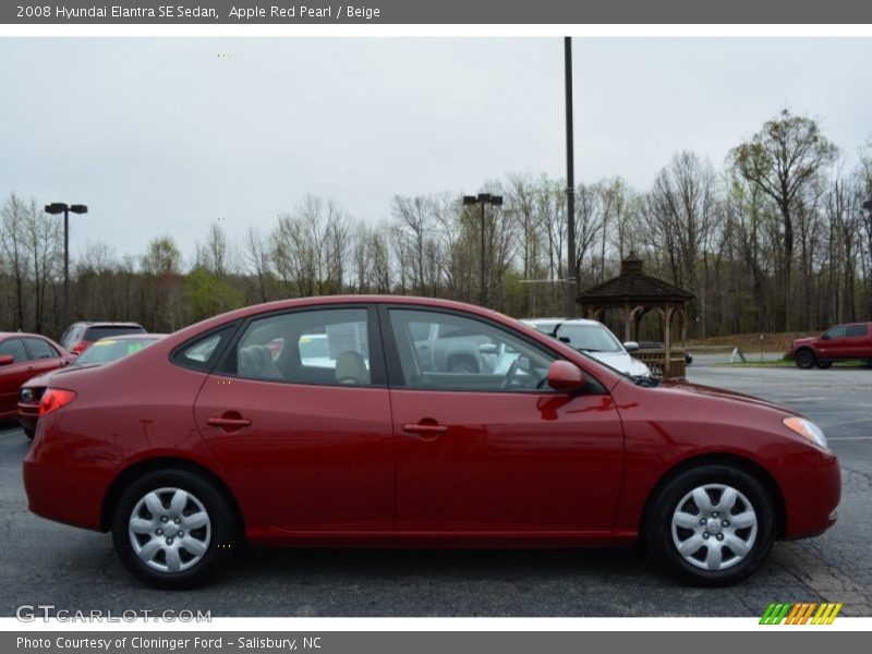 Apple Red Pearl / Beige 2008 Hyundai Elantra SE Sedan