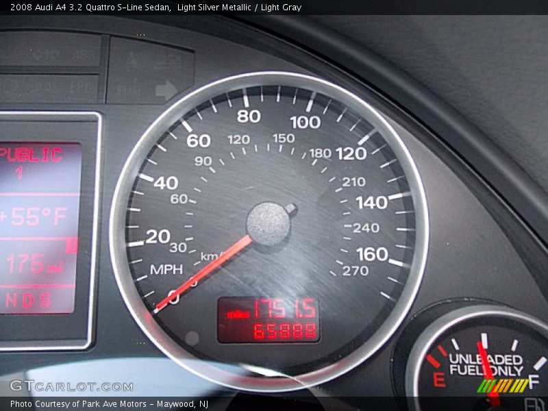 Light Silver Metallic / Light Gray 2008 Audi A4 3.2 Quattro S-Line Sedan