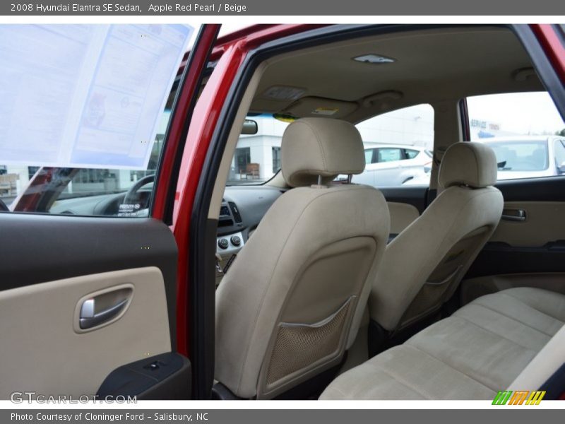 Apple Red Pearl / Beige 2008 Hyundai Elantra SE Sedan