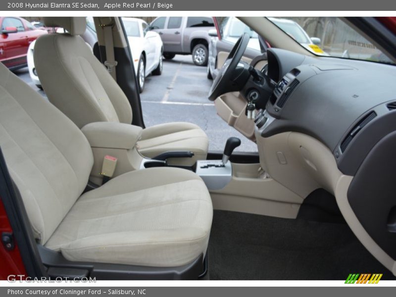 Apple Red Pearl / Beige 2008 Hyundai Elantra SE Sedan