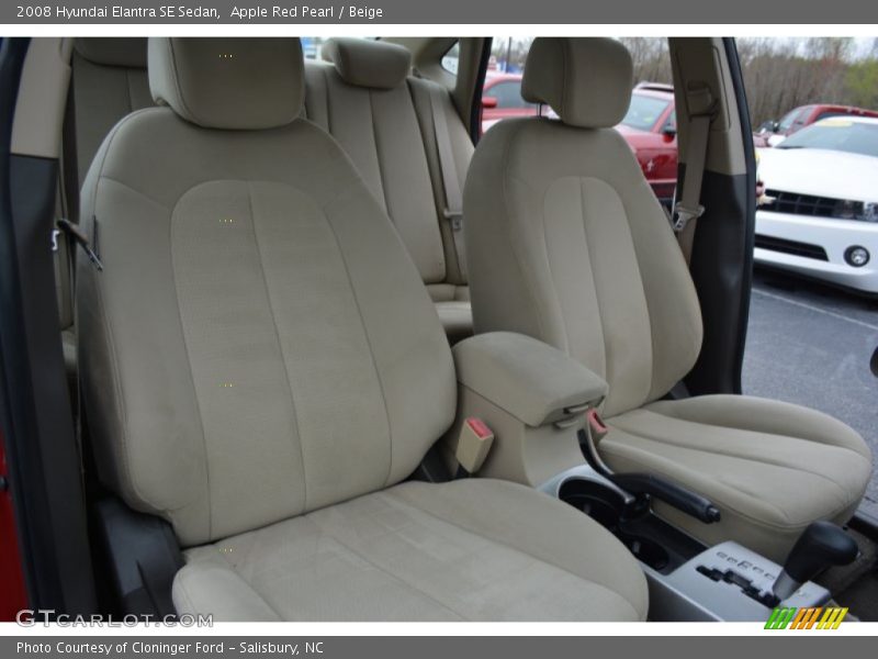 Apple Red Pearl / Beige 2008 Hyundai Elantra SE Sedan