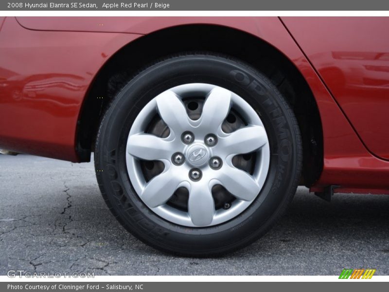 Apple Red Pearl / Beige 2008 Hyundai Elantra SE Sedan