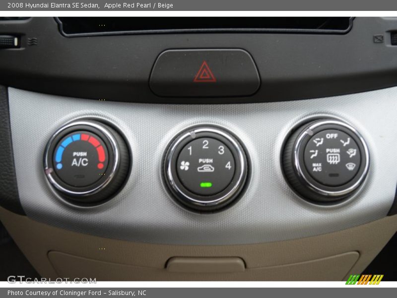 Apple Red Pearl / Beige 2008 Hyundai Elantra SE Sedan