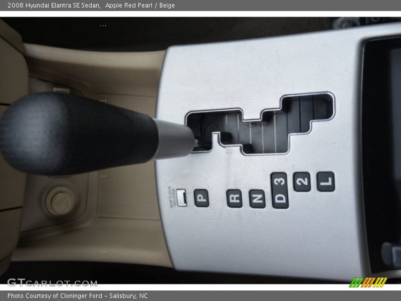Apple Red Pearl / Beige 2008 Hyundai Elantra SE Sedan