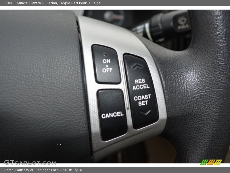 Apple Red Pearl / Beige 2008 Hyundai Elantra SE Sedan