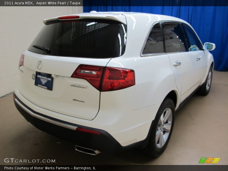 Aspen White Pearl / Taupe 2011 Acura MDX