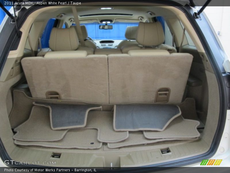 Aspen White Pearl / Taupe 2011 Acura MDX