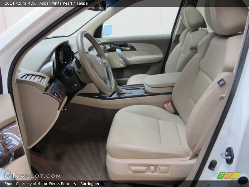 Aspen White Pearl / Taupe 2011 Acura MDX