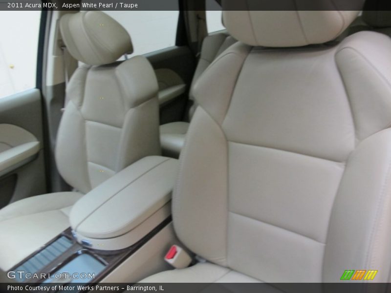 Aspen White Pearl / Taupe 2011 Acura MDX