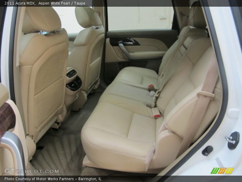 Aspen White Pearl / Taupe 2011 Acura MDX