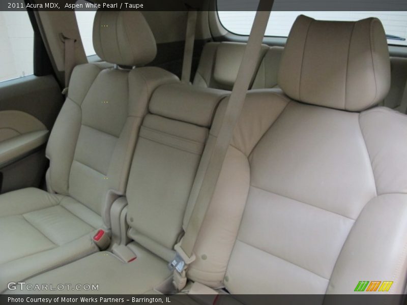 Aspen White Pearl / Taupe 2011 Acura MDX