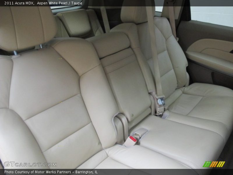 Aspen White Pearl / Taupe 2011 Acura MDX