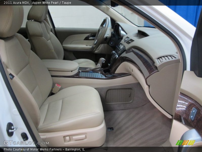Aspen White Pearl / Taupe 2011 Acura MDX