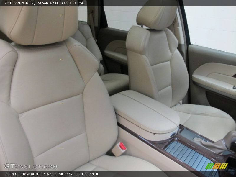 Aspen White Pearl / Taupe 2011 Acura MDX