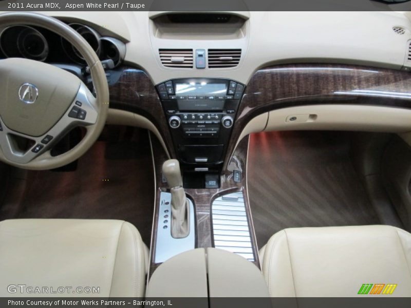 Aspen White Pearl / Taupe 2011 Acura MDX