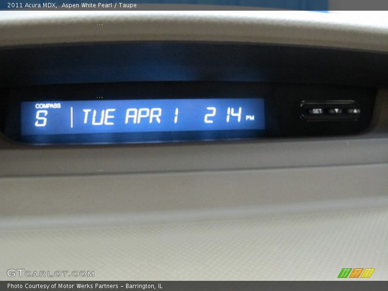 Aspen White Pearl / Taupe 2011 Acura MDX