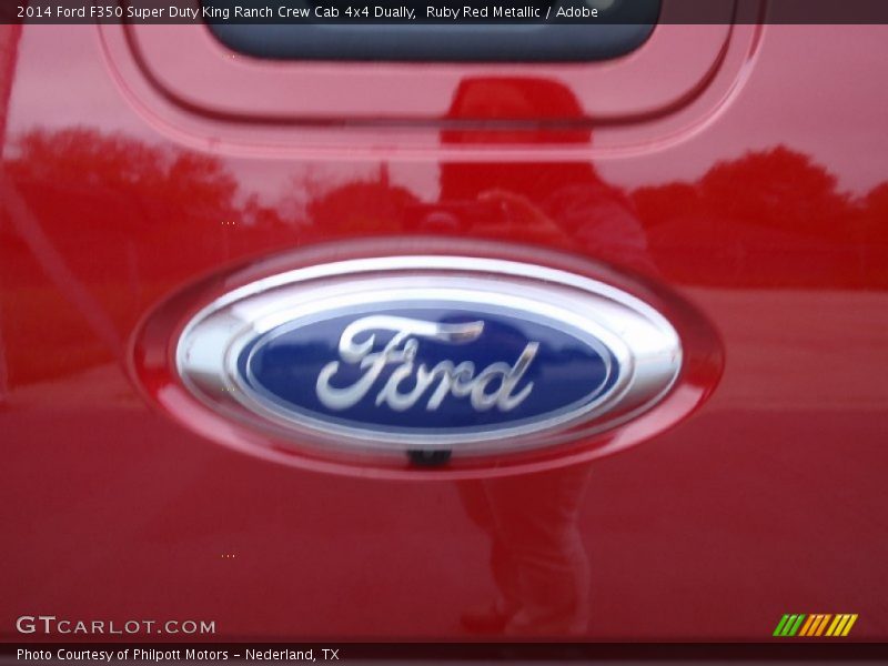 Ruby Red Metallic / Adobe 2014 Ford F350 Super Duty King Ranch Crew Cab 4x4 Dually