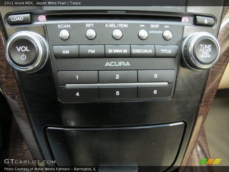 Aspen White Pearl / Taupe 2011 Acura MDX