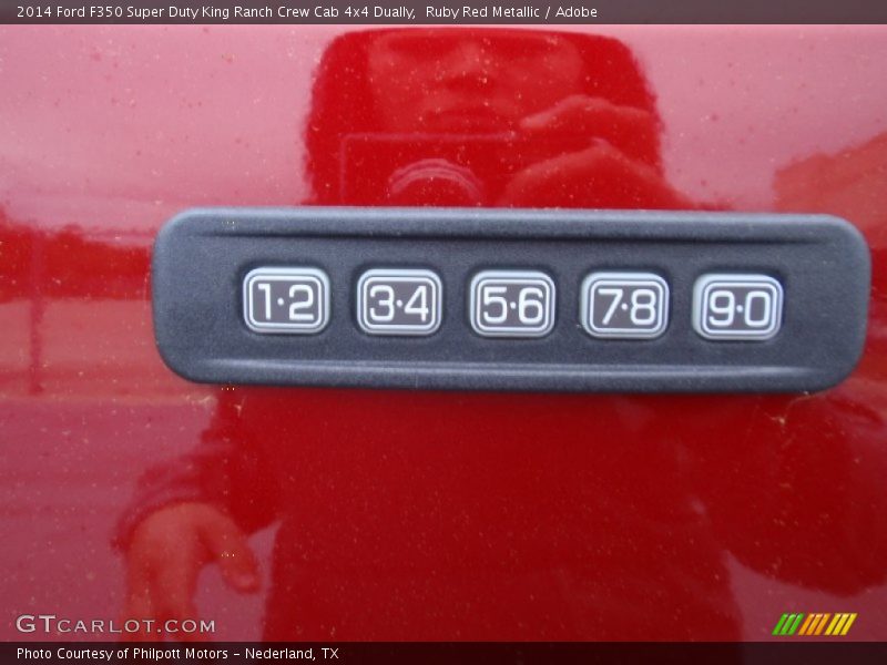 Ruby Red Metallic / Adobe 2014 Ford F350 Super Duty King Ranch Crew Cab 4x4 Dually