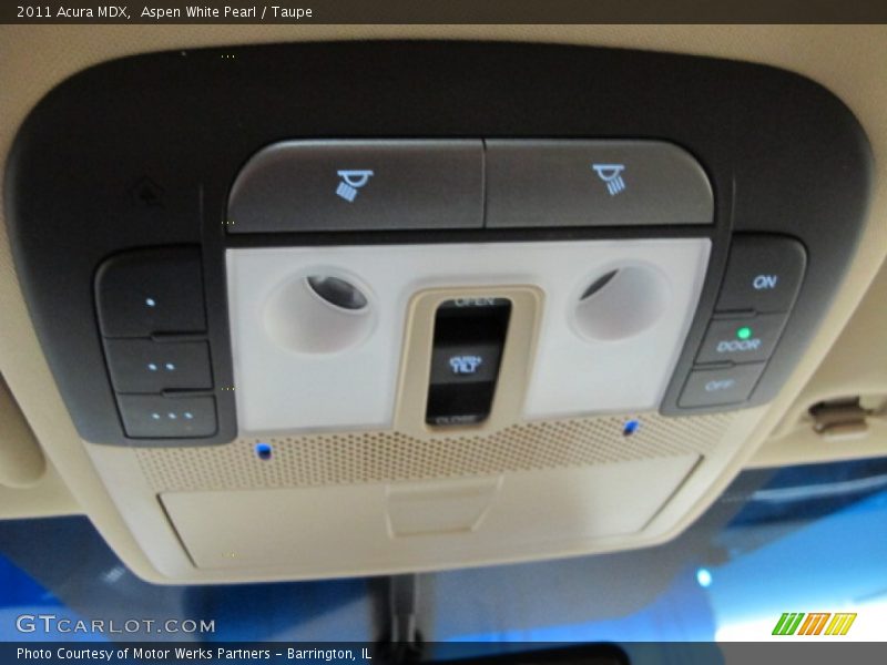 Aspen White Pearl / Taupe 2011 Acura MDX