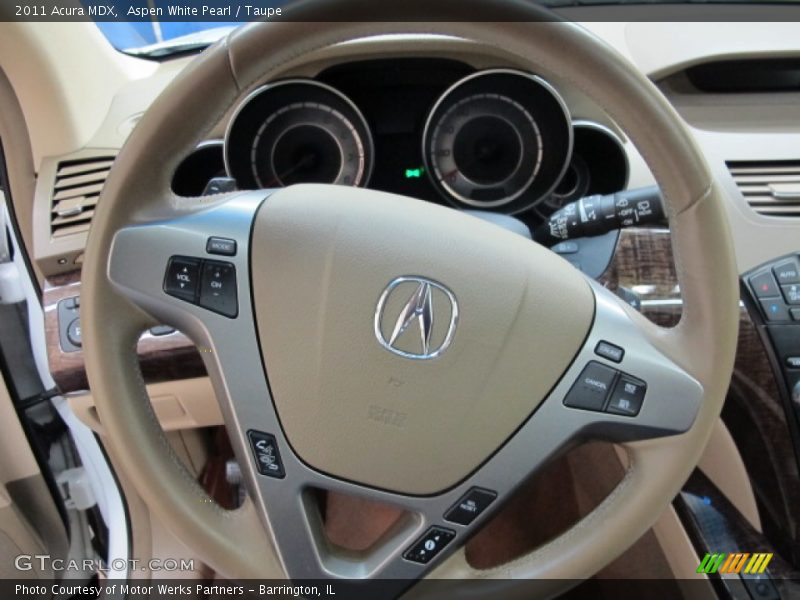Aspen White Pearl / Taupe 2011 Acura MDX