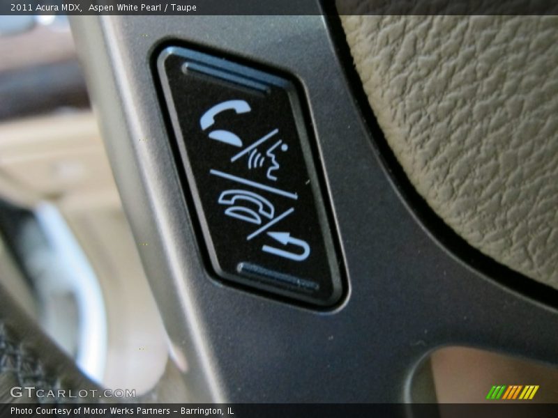 Aspen White Pearl / Taupe 2011 Acura MDX