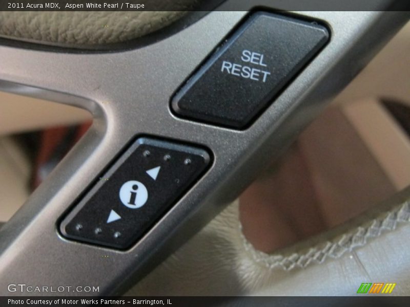 Aspen White Pearl / Taupe 2011 Acura MDX
