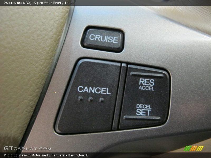 Aspen White Pearl / Taupe 2011 Acura MDX
