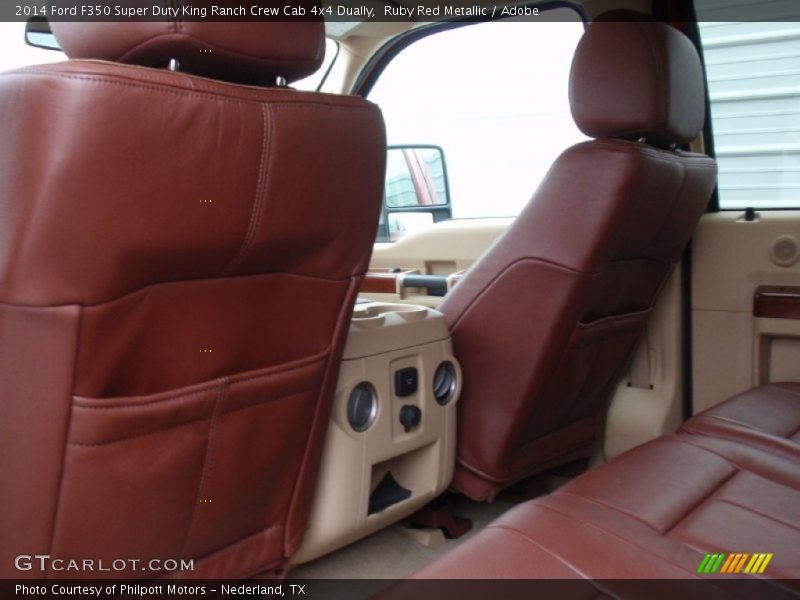 Ruby Red Metallic / Adobe 2014 Ford F350 Super Duty King Ranch Crew Cab 4x4 Dually