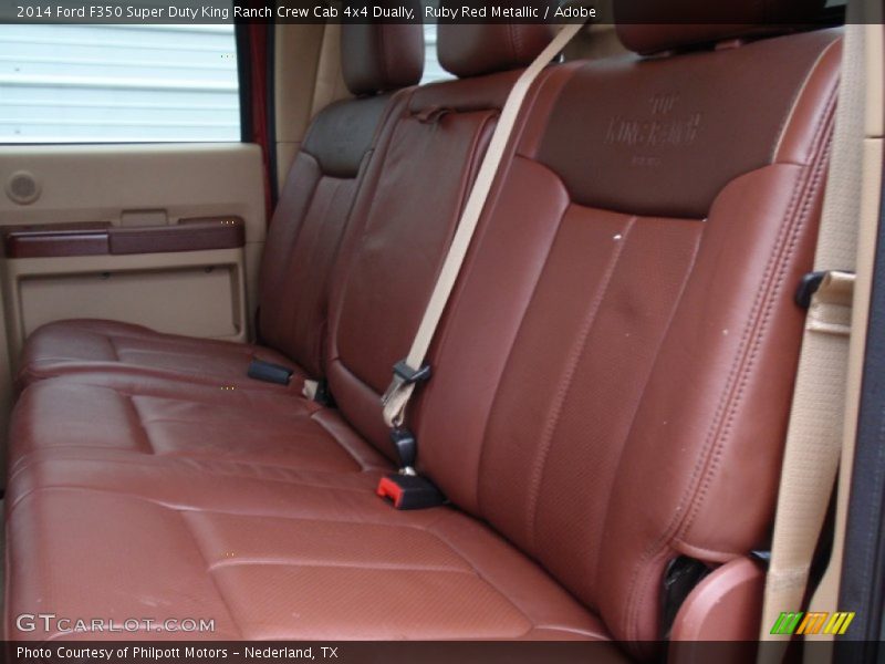 Ruby Red Metallic / Adobe 2014 Ford F350 Super Duty King Ranch Crew Cab 4x4 Dually