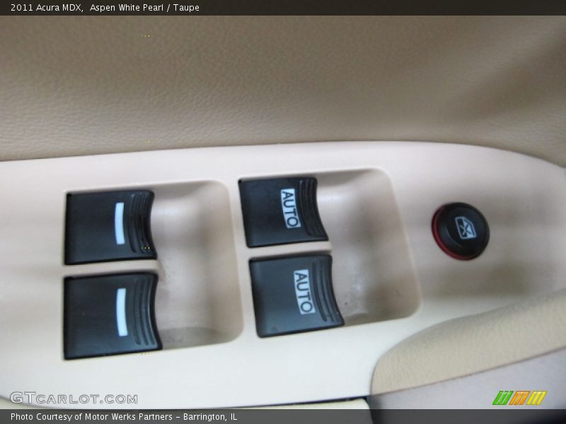 Aspen White Pearl / Taupe 2011 Acura MDX