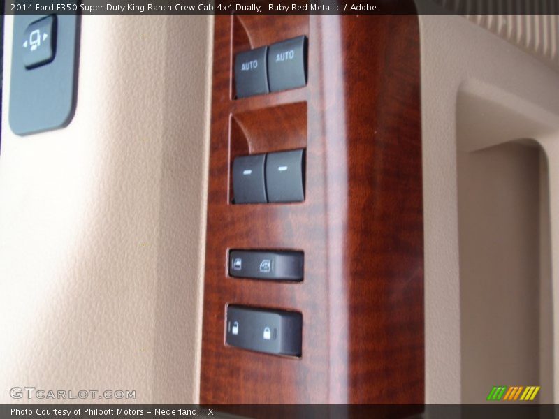 Ruby Red Metallic / Adobe 2014 Ford F350 Super Duty King Ranch Crew Cab 4x4 Dually