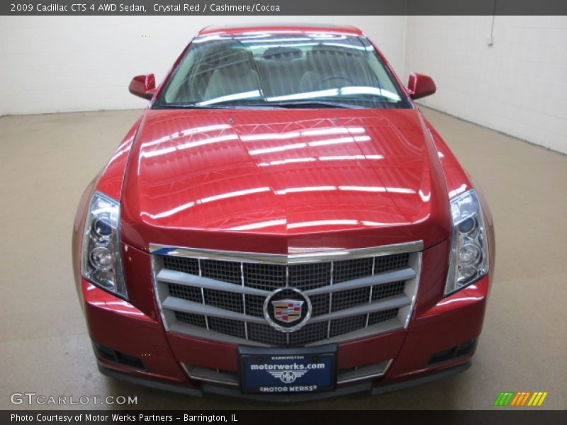 Crystal Red / Cashmere/Cocoa 2009 Cadillac CTS 4 AWD Sedan
