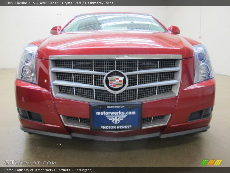 Crystal Red / Cashmere/Cocoa 2009 Cadillac CTS 4 AWD Sedan