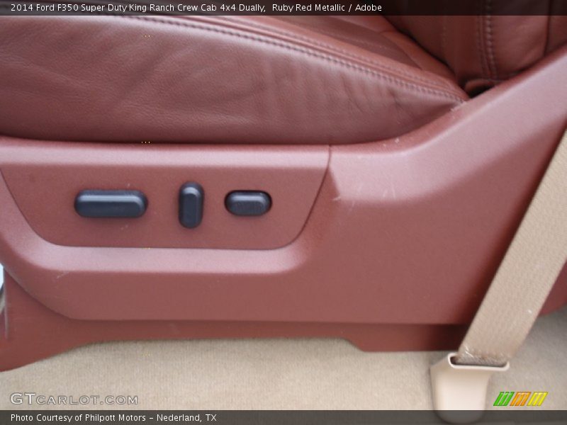 Ruby Red Metallic / Adobe 2014 Ford F350 Super Duty King Ranch Crew Cab 4x4 Dually