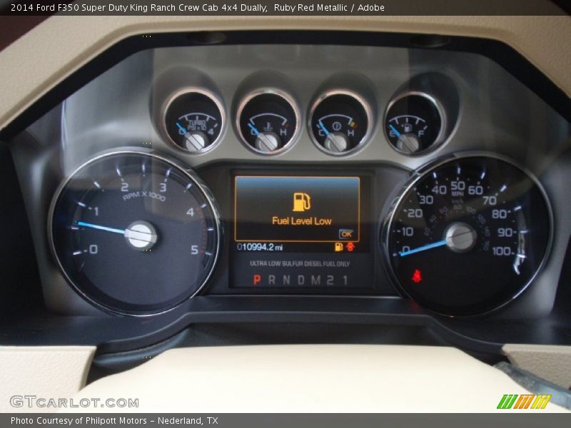 Ruby Red Metallic / Adobe 2014 Ford F350 Super Duty King Ranch Crew Cab 4x4 Dually