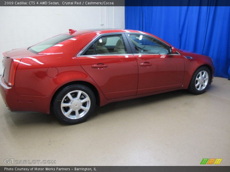 Crystal Red / Cashmere/Cocoa 2009 Cadillac CTS 4 AWD Sedan