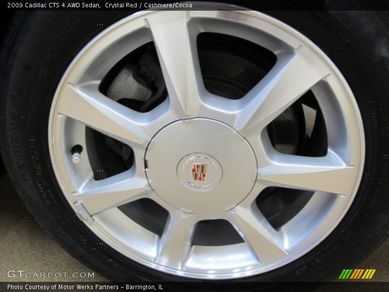 Crystal Red / Cashmere/Cocoa 2009 Cadillac CTS 4 AWD Sedan