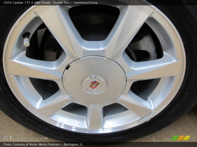 Crystal Red / Cashmere/Cocoa 2009 Cadillac CTS 4 AWD Sedan
