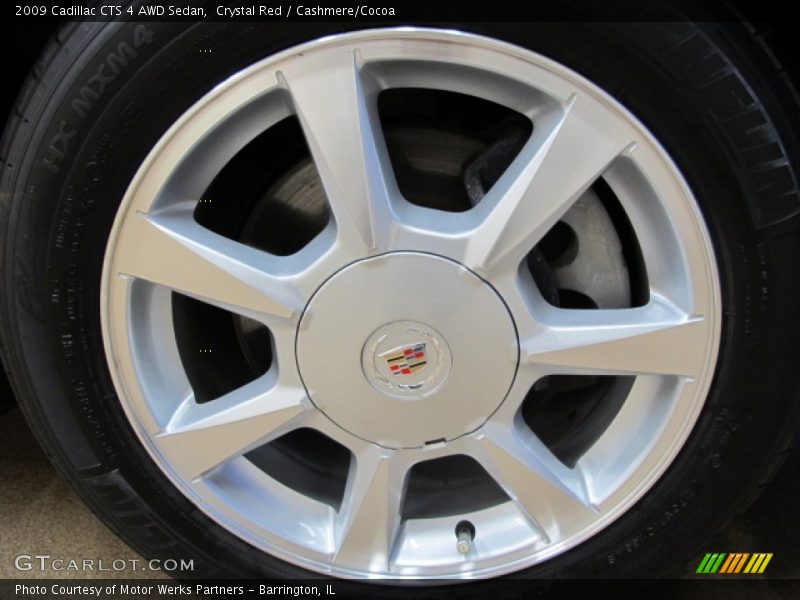 Crystal Red / Cashmere/Cocoa 2009 Cadillac CTS 4 AWD Sedan
