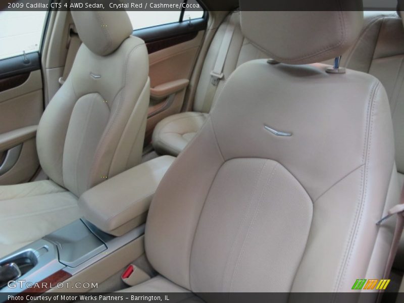 Crystal Red / Cashmere/Cocoa 2009 Cadillac CTS 4 AWD Sedan