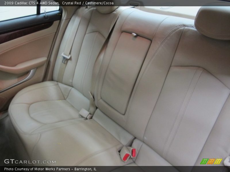Crystal Red / Cashmere/Cocoa 2009 Cadillac CTS 4 AWD Sedan