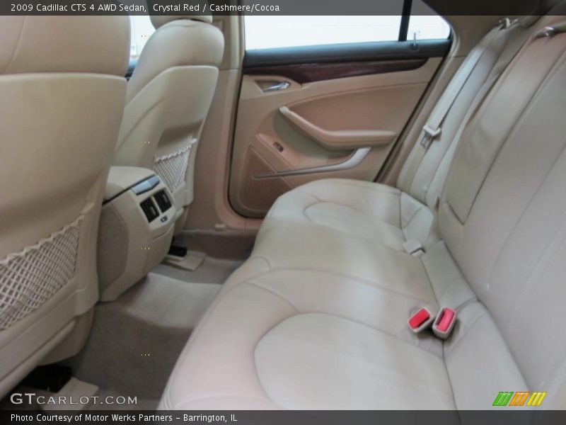 Crystal Red / Cashmere/Cocoa 2009 Cadillac CTS 4 AWD Sedan