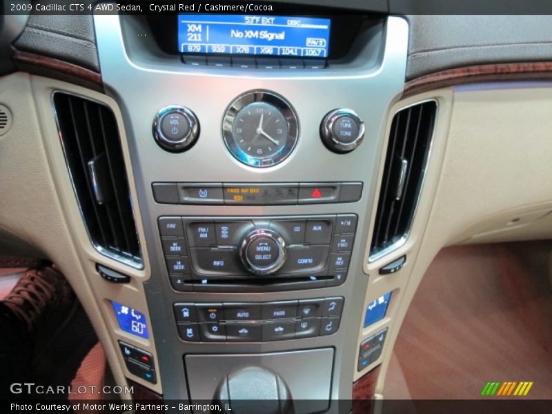 Crystal Red / Cashmere/Cocoa 2009 Cadillac CTS 4 AWD Sedan