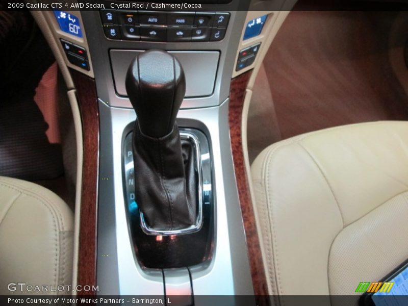 Crystal Red / Cashmere/Cocoa 2009 Cadillac CTS 4 AWD Sedan
