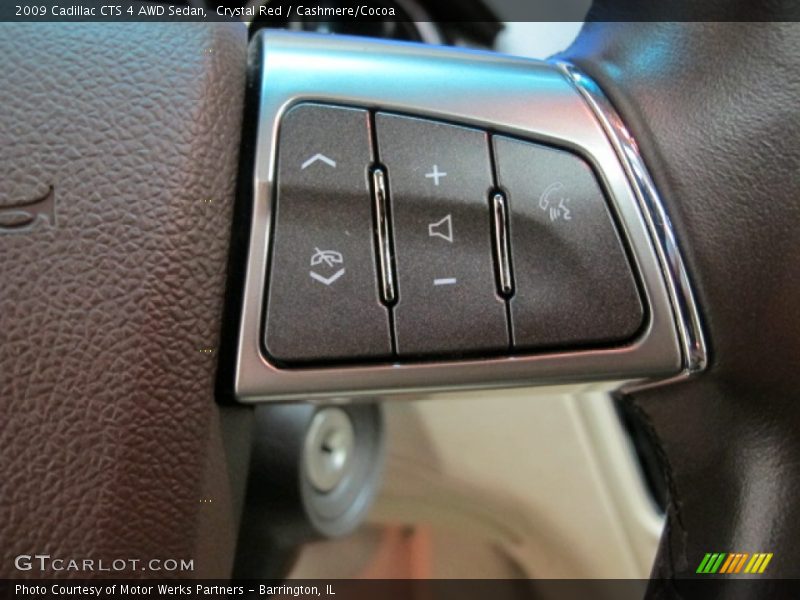 Crystal Red / Cashmere/Cocoa 2009 Cadillac CTS 4 AWD Sedan