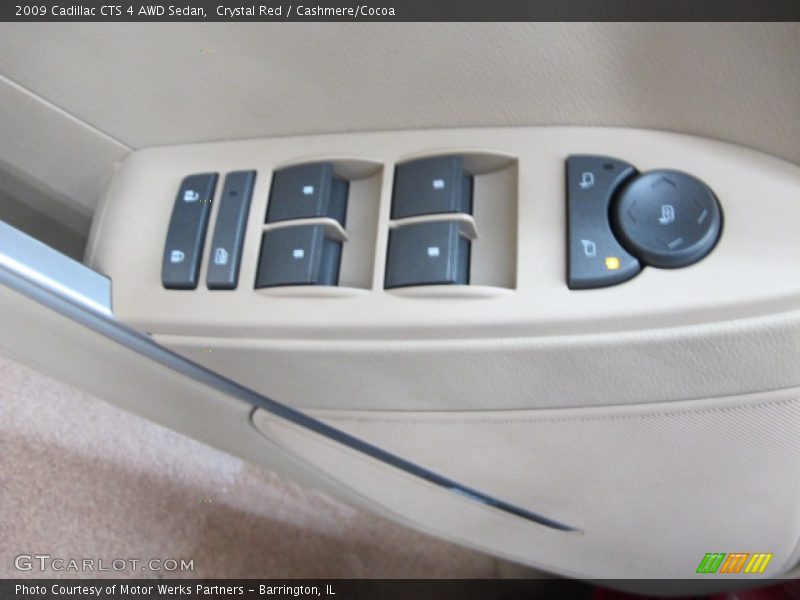 Crystal Red / Cashmere/Cocoa 2009 Cadillac CTS 4 AWD Sedan